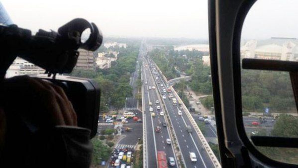 delhipolicetousehelicopterstomanagetraffic